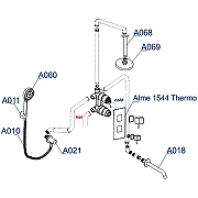 Душевая система WasserKRAFT Alme A171568 Thermo с термостатом Хром-2