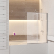 Шторка на ванну RGW Screens SC-40 100x150 профиль Хром стекло прозрачное-1