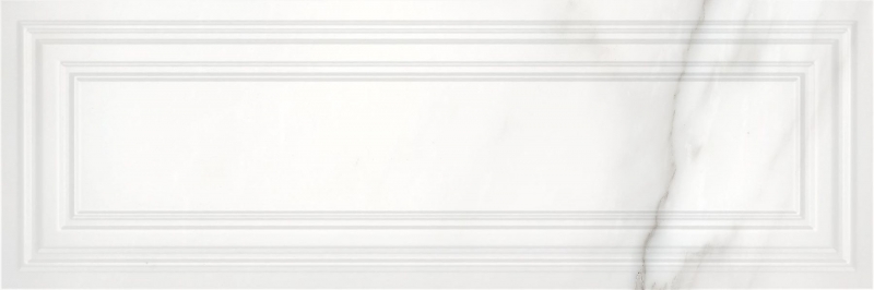 Керамическая плитка Mei Gatsby белый рельеф GTU052 настенная 25х75 см - фото 1