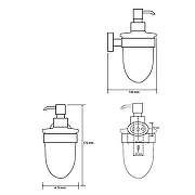 Дозатор для жидкого мыла Bemeta Oval 118409011 Хром-1