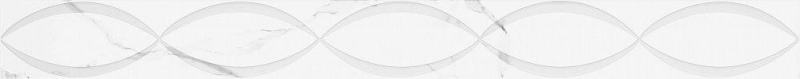 Керамический бордюр Creto Purity Assol 2 белый 05-01-1-46-05-01-2625-2 4х40 см