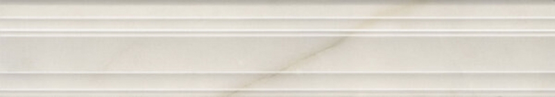 цена Керамический бордюр Kerama Marazzi Греппи Багет белый BLF001R 7,3х40 см