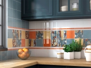 Керамическая плитка Kerama Marazzi Витраж оранжевый 17066 настенная 15х15 см-1
