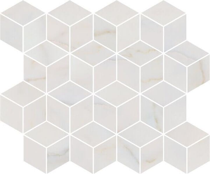 Керамический декор Kerama Marazzi Греппи белый мозаичный T017\14003 37,5х40 см t017 14023 джардини беж светлый мозаичный 45 37 5 керам декор цена за 1 шт