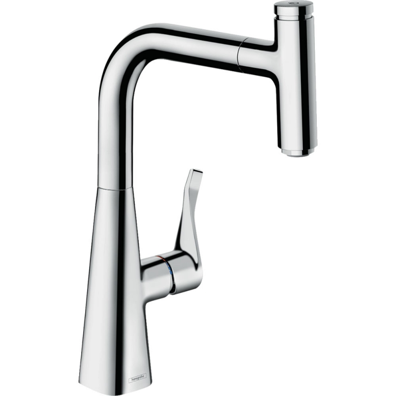 Смеситель для кухни Hansgrohe Metris Select M71 73802000 Хром смеситель для кухни hansgrohe metris m71 73812800 сталь