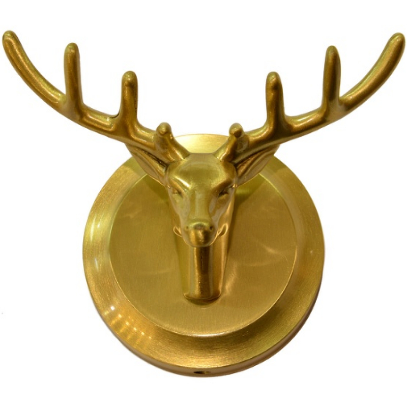 Двойной крючок Bronze de Luxe Royal 81152 Олень Бронза двойной крючок bronze de luxe royal 81152 олень бронза