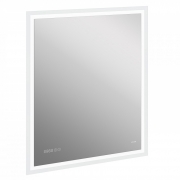 Зеркало Cersanit Led 080 Design Pro 70 KN-LU-LED080*70-p-Os с подсветкой с часами и подогревом-1