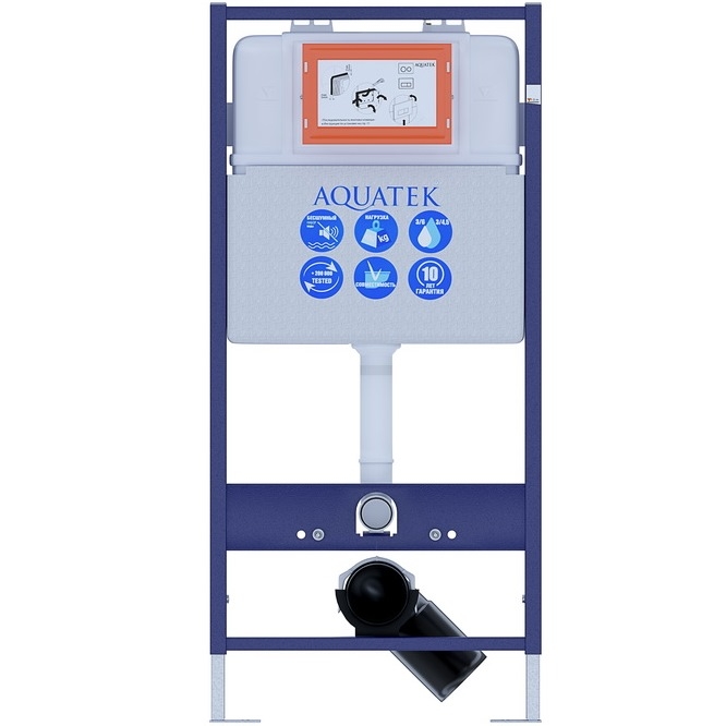 Инсталляция Aquatek Standart INS-0000001 для унитаза без клавиши смыва - фото 1