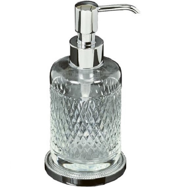 цена Дозатор для жидкого мыла Boheme Murano Cristal 10227 Хром