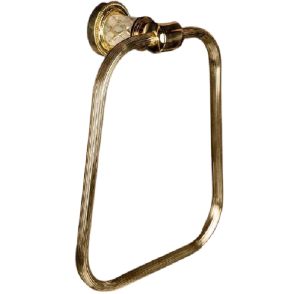 Кольцо для полотенец Boheme Murano Cristal 10905-CRST-G Золото цена и фото