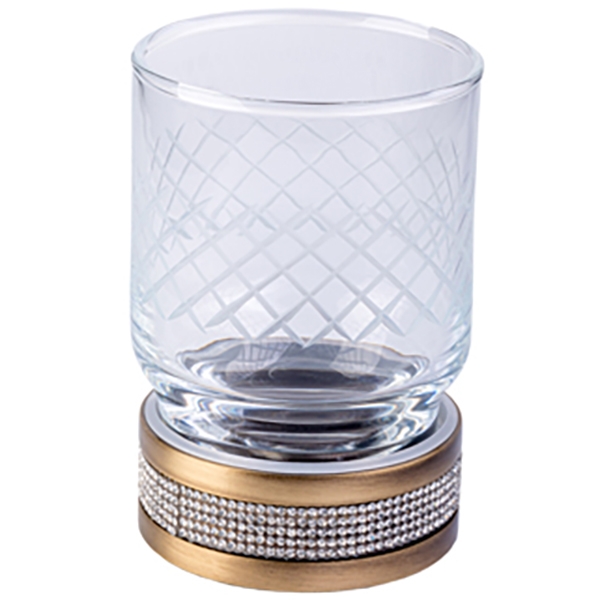 Стакан для зубных щеток Boheme Royal Cristal 10931-BR Бронза стакан для зубных щеток bronze de luxe royal r25206 бронза