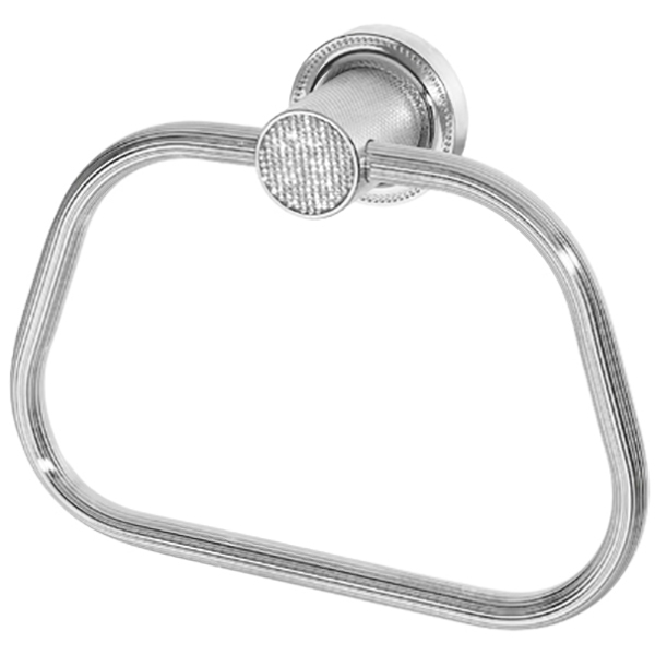 Кольцо для полотенец Boheme Royal Cristal 10925-CR Хром кольцо для полотенец boheme hermitage 10384 хром