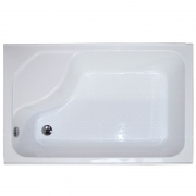 Душевой уголок Royal Bath BP 120х80 RB8120BP-C-L с поддоном профиль Белый стекло матовое-2