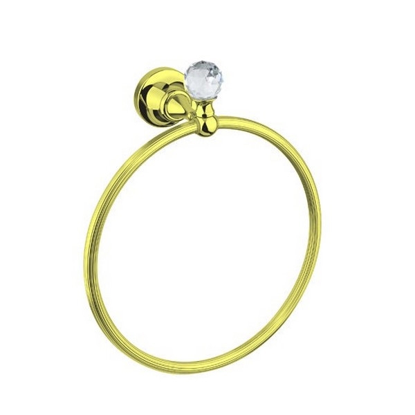 Кольцо для полотенец Cezares OLIMP-RN-03/24-Sw Золото кольцо для полотенец cezares olimp rn 03 24 m золото