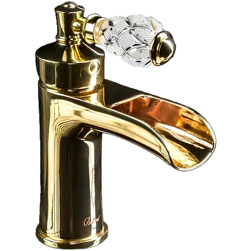 Смеситель для раковины Boheme Vogue Crystal 211-CRST Золото смеситель для раковины boheme vogue 211 золото