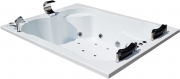 Акриловая ванна Royal Bath Hardon De Luxe 200х150 RB083100DL с гидромассажем-1