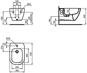 Комплект биде с инсталляцией Ideal Standard Tesi D386801 Белый-8