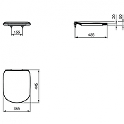 Комплект унитаза с инсталляцией Ideal Standard Tesi R029901 с сиденьем Микролифт и клавишей смыва Хром-10