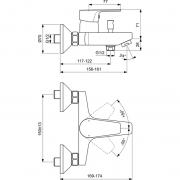 Комплект смесителей Ideal Standard Esla BC264AA Хром-8