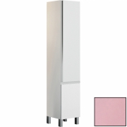 Шкаф пенал SanVit Авеню-3 32 pavenu3 в цвете Ral с бельевой корзиной Розовый глянец