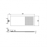 Верхний душ RGW Shower Panels SP-63 21140363-01 Хром-1