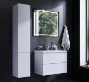 Комплект мебели для ванной AM.PM Gem 75 BK90GA Белый со смесителем для раковины и аксессуарами-1