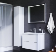 Комплект мебели для ванной AM.PM Gem 75 BK90GA Белый со смесителем для раковины и аксессуарами-2