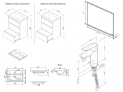 Комплект мебели для ванной AM.PM Gem S 60 BK91GC Светлый дуб со смесителем для раковины и аксессуарами-9