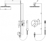 Душевая система RGW Shower Panels SP-52 21140852-01 Хром-1