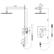 Душевая система RGW Shower Panels SP-54 21140854-01 Хром-1