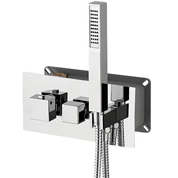 Гигиенический душ со смесителем RGW Shower Panels SP-44-03 21140544-31 с термостатом Хром цена и фото