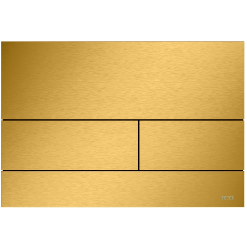 Клавиша смыва Tece Square II 9240847 (9240838) для унитаза PVD Brushed Gold Optic клавиша смыва tece клавиша смыва tecesquare ii для унитаза цвет pvd brushed red gold с покрытием против отпечатков пальцев 9240848
