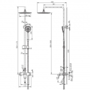 Душевая система Bravat Rhein F6429564CP-A-ENG Хром-7