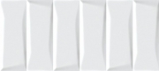 Керамическая плитка Cersanit Evolution рельеф кирпичи белый EVG053 настенная 20х44 см