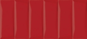 Керамическая плитка Cersanit Evolution рельеф кирпичи красный EVG413 настенная 20х44 см