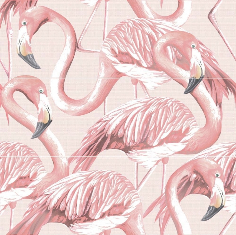 Керамическое панно Cersanit Gradient Фламинго розовый 16014 59,4х59,8 см лодочка для плавания фламинго 153 х 143 см 41475 7434364