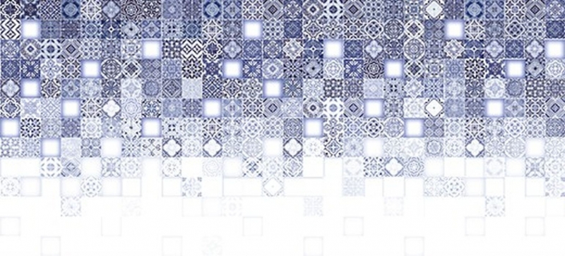 Керамическая плитка Cersanit Hammam Рельеф голубой многоцветный HAG451D настенная 20х44 см керамическая плитка cersanit atlas многоцветный ats451d 20x60 см