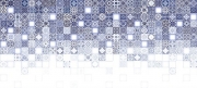 Керамическая плитка Cersanit Hammam Рельеф голубой многоцветный HAG451D настенная 20х44 см