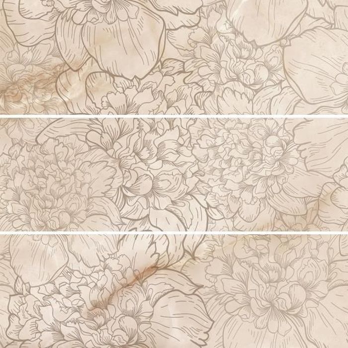Керамическое панно Cersanit Ivory бежевый IV2U013 (IV2U013-75) 75х75 см мебель для ванной diwo ростов 70 белая в современном стиле с рисунком гарнитур комплект