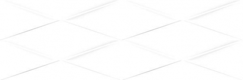 Керамическая плитка Cersanit Vegas рельеф белый VGU052 настенная 25х75 см
