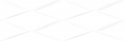 Керамическая плитка Cersanit Vegas рельеф белый VGU052 настенная 25х75 см