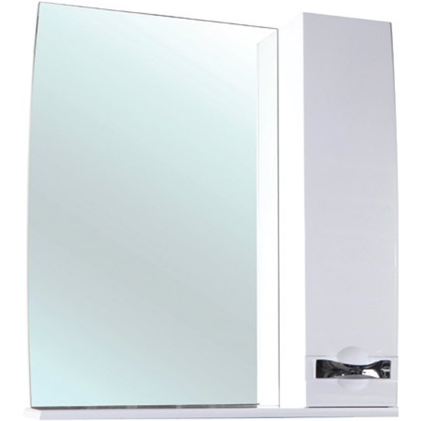 Зеркало со шкафом Bellezza Абрис 80 4619713001011 с подсветкой R Белое