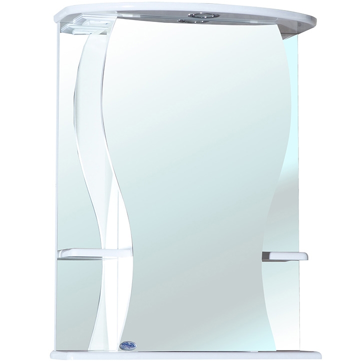 цена Зеркальный шкаф Bellezza Карина 55 R 4611808001012 с подсветкой R Белый
