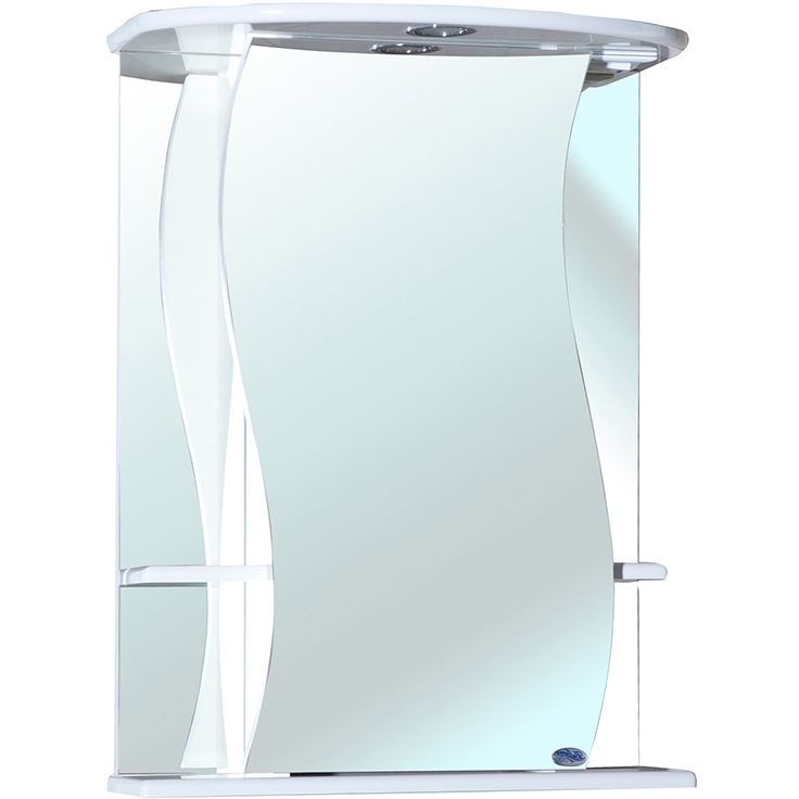 цена Зеркальный шкаф Bellezza Лиана 55 R 4612308001014 с подсветкой L Белый