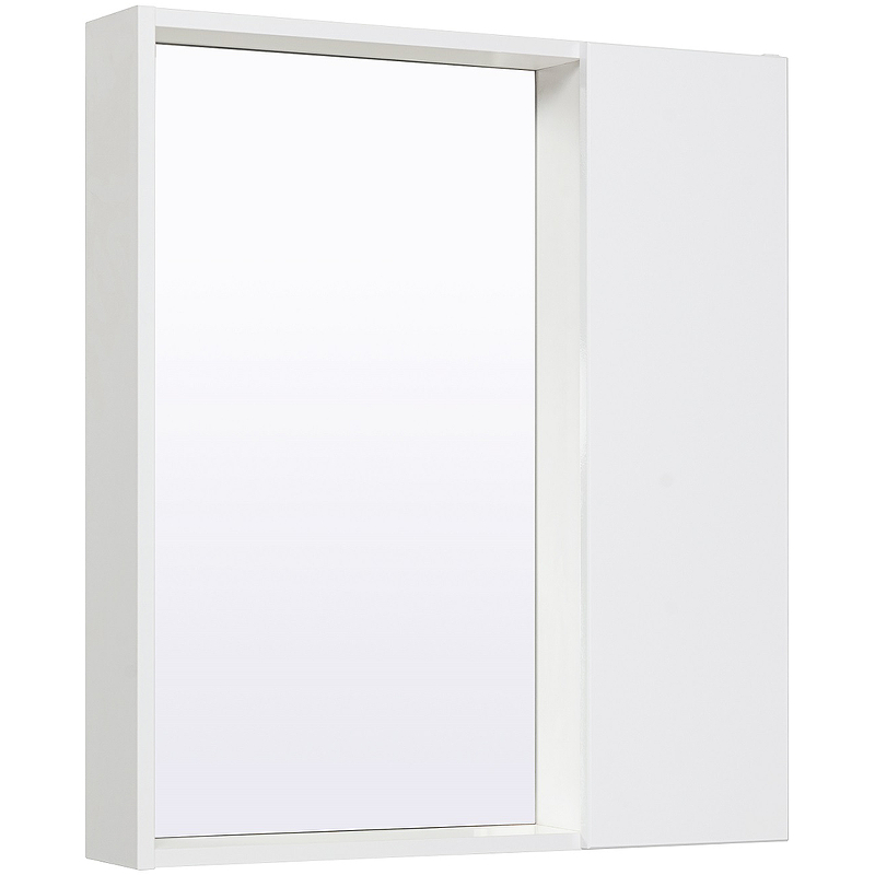 Зеркало со шкафом Runo Манхэттен 65 00-00001044 Белое зеркало со шкафом runo неаполь 65 r 00 00001030 с подсветкой белое