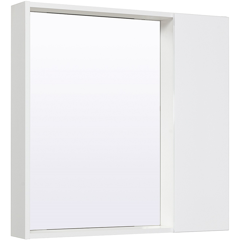 Зеркало со шкафом Runo Манхэттен 75 00-00001045 Белое зеркало со шкафом runo манхэттен 75 00 00001017 серый бетон белое