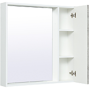 Зеркало со шкафом Runo Манхэттен 75 00-00001017 Серый бетон Белое-1