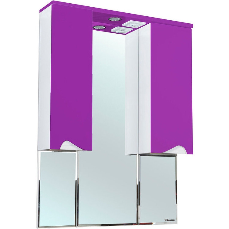 Зеркало со шкафом Bellezza Эйфория 100 4619117180411 с подсветкой Фиолетовое зеркало со шкафом bellezza эйфория 80 l 4619113002014 с подсветкой белое
