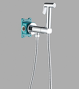 Гигиенический душ со смесителем ALMAes Agata AL-877-01 Хром-1