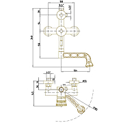 Душевая система Bronze de Luxe Windsor 10120PF/1 Бронза-6